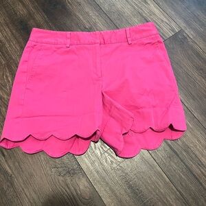 J. McLaughlin Pink Scalloped Edge Shorts